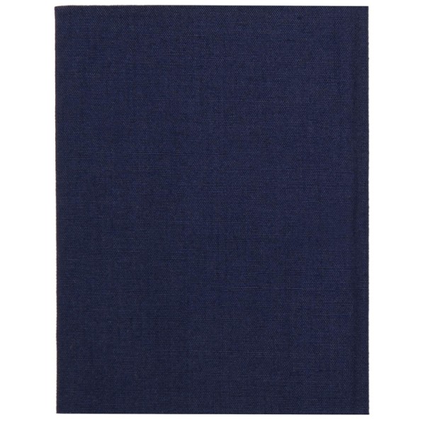 Tissu thermocollant, coton, très doux, bleu foncé, 250x85mm - Photo n°1