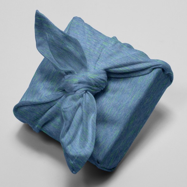 Tissu Jersey Transformation Rico Design - Bleu chiné - Vendu par 10 cm - Photo n°4