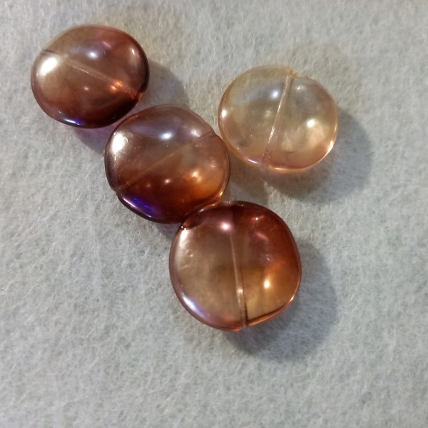 Perles rondes en verre, 2cm - Photo n°1