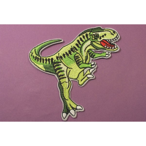 APPLIQUE TISSU THERMOCOLLANT : dinosaure 11*8cm (07) - Photo n°1