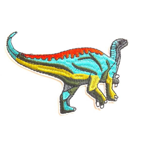 APPLIQUE TISSU THERMOCOLLANT : dinosaure 10*5cm (10) - Photo n°1