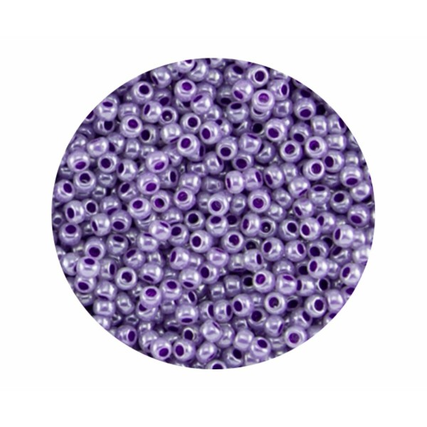 20g Ceylan Gladiola 922 verre rond violet lustre TOHO perles de rocaille 15/0 Tr-15-922 1.6 mm 15/0 - Photo n°1