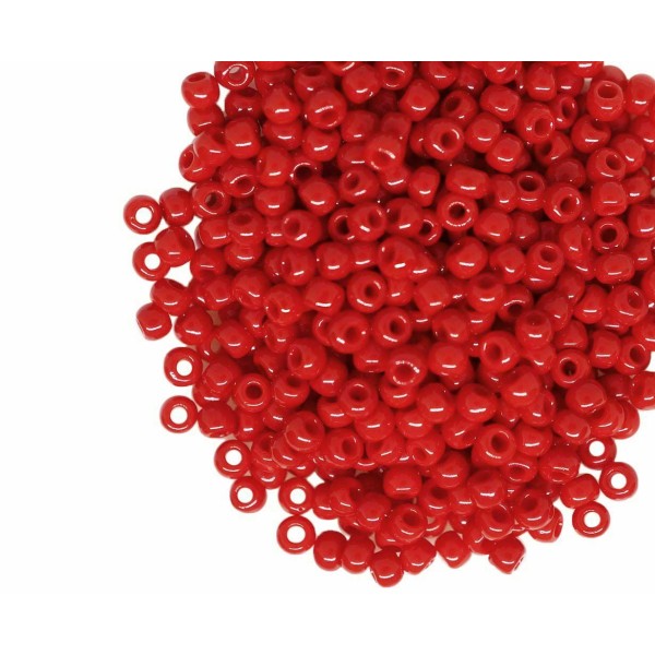20g opaque Poivre Rouge 45 Verre Rond Japonais TOHO perles de rocaille 15/0 Tr-15-45 1.6 mm 15/0 TOH - Photo n°1