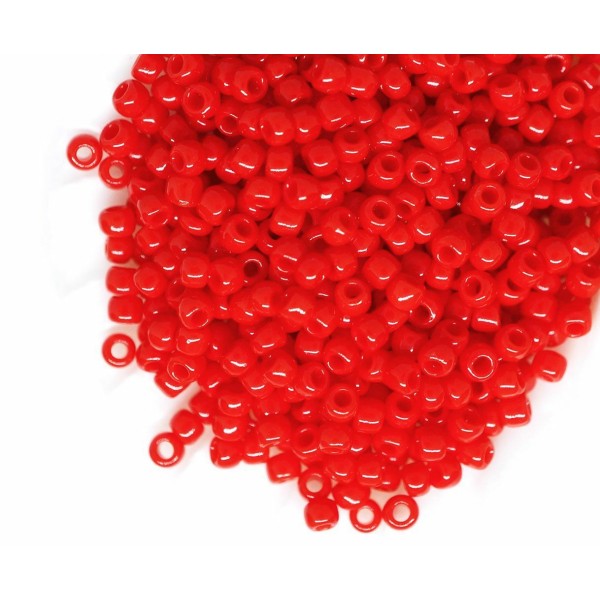 20g Opaque Cerise Rouge 45A Verre Rond Japonais TOHO perles de rocaille 15/0 Tr-15-45A 1.6 mm 15/0 T - Photo n°1