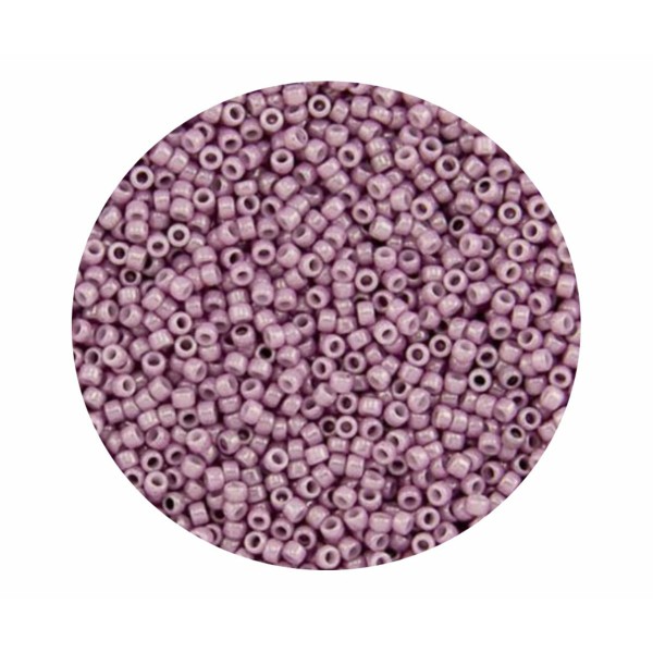 20g Opaque Lustered mauve pâle 127 verre rond violet Violet rose Japonais TOHO perles de rocaille 15 - Photo n°1