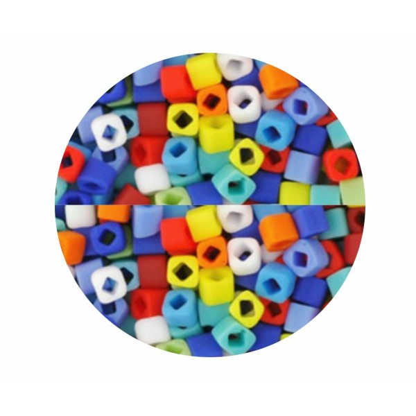 20g Opaque givré mélange Bmf Cube verre multicolore Mat Japonais TOHO perles de rocaille 3mm Tc-03-b - Photo n°1
