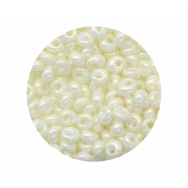 20g Opaque Lustered Navajo Blanc 122 Magatama 3mm verre perle Mini Teardrop Japonais TOHO perles de - Photo n°1