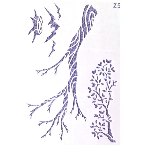 POCHOIR PLASTIQUE 26*18cm : branches (03) - Photo n°1