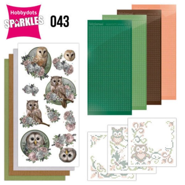 Kit Sparkles Set 43 - Chouettes romantiques - Photo n°1