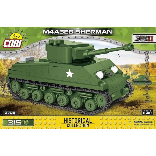 M4A3E8 Sherman - 315 pièces 1/48 Cobi - Photo n°1