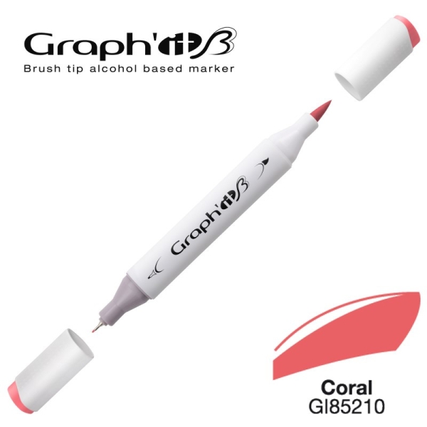 Graph'it brush marqueur à alcool 5210 - Coral - Photo n°1