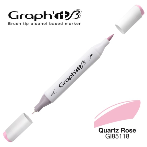 Graph'it brush marqueur à alcool 5118 - Quartz rose - Photo n°1