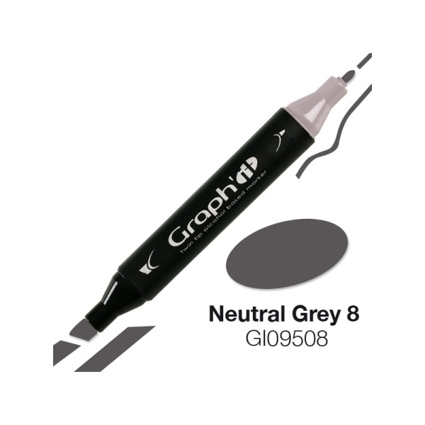 Graph'it marqueur à alcool 9508 - Neutral grey 8 - Photo n°1