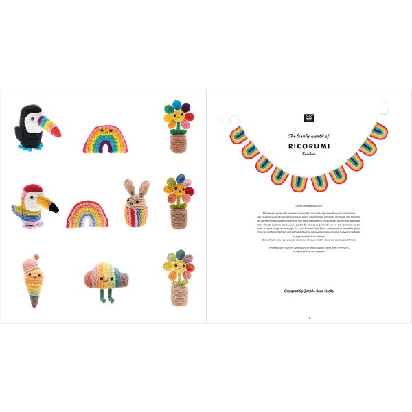 Livre crochet Ricorumi - Rainbow - 7 modèles - 16 pages - Photo n°4