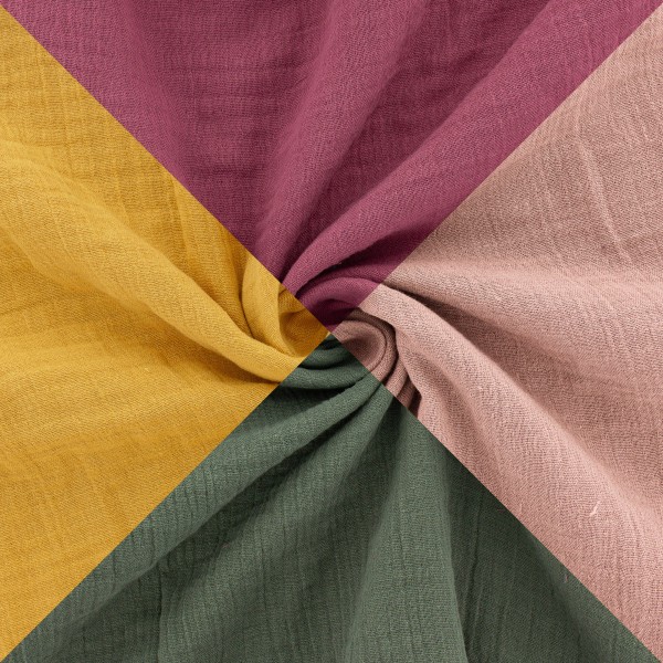 Tissu double gaze de coton - Plusieurs coloris - Par 10 cm (sur mesure) - Photo n°1