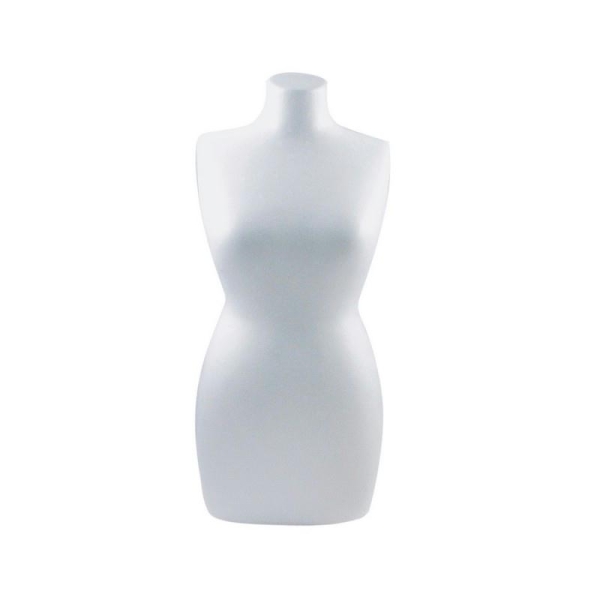 Petit Buste Mannequin femme de 25 cm de haut en polystyrène plein, Torse en styro customiser - Photo n°1