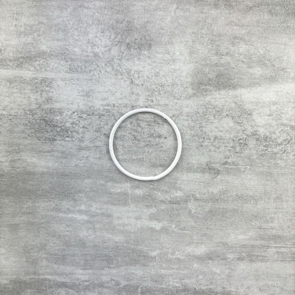 Lot de 5 Cercles métalliques blanc diam. 5 cm pour abat-jour, Anneau epoxy Attrape rêves - Photo n°3
