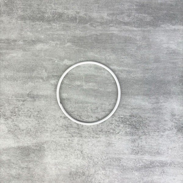 Lot de 5 Cercles métalliques blanc diam. 7 cm pour abat-jour, Anneau epoxy Attrape rêves - Photo n°3