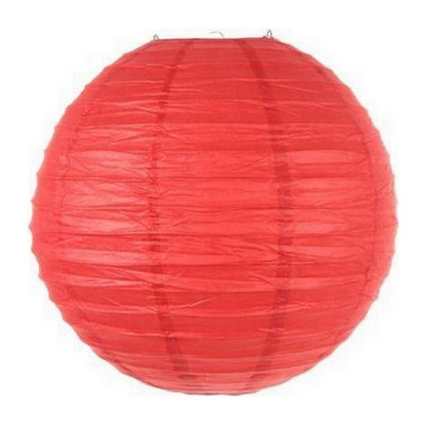 Lanterne Japonaise boule de 35 cm Rouge, Boule chinoise en papier - Photo n°1