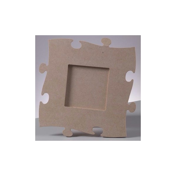 Cadre puzzle Photo de forme carré en MDF, haut. 23 cm - Photo n°1