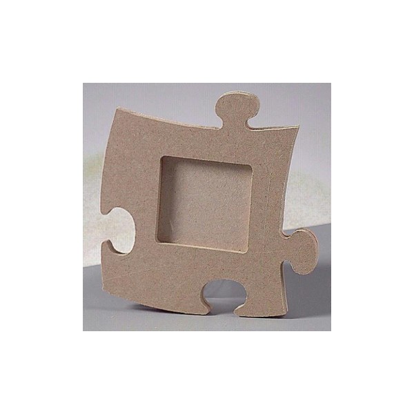 Cadre puzzle Photo de forme carré en MDF, haut. 12 cm - Photo n°1