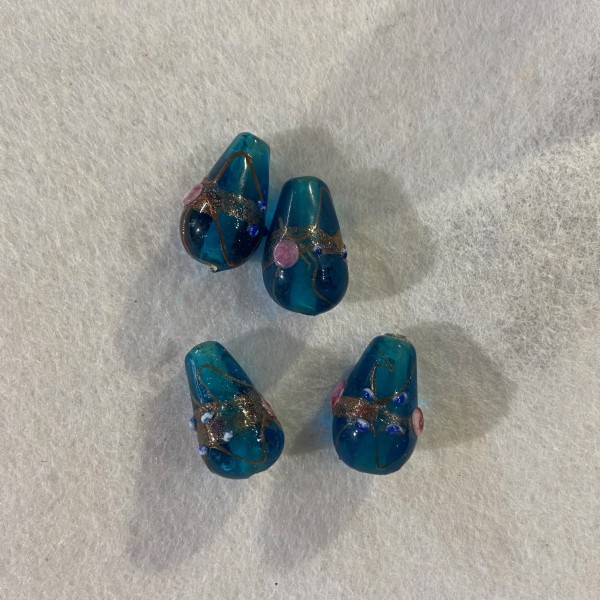 Perles du monde vénitienne bleu - Photo n°1
