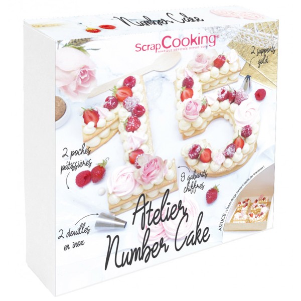 Kit Number Cake Scrapcooking - 15 pcs - Photo n°1