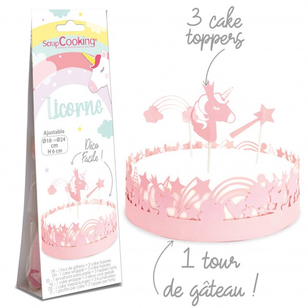 Décoration de gâteau - Licorne - 4 pcs - Photo n°2
