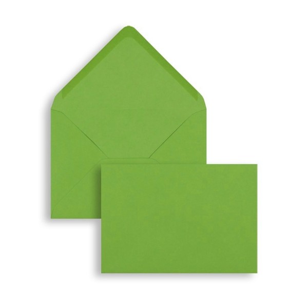 Enveloppe vert clair, 15,6 cm x 11 cm, lot de 5 - Format A4 - Creavea