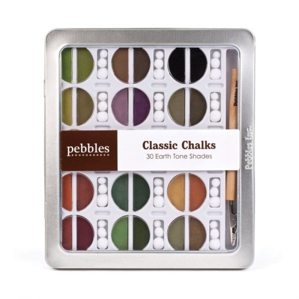 Palette de 30 craies earth tone - Pebbles - Photo n°1