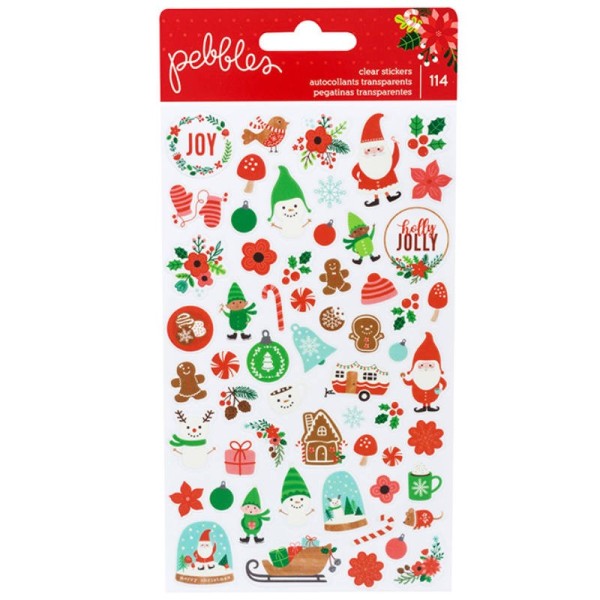 2 Planches de stickers Noël - Pebbles - Photo n°1