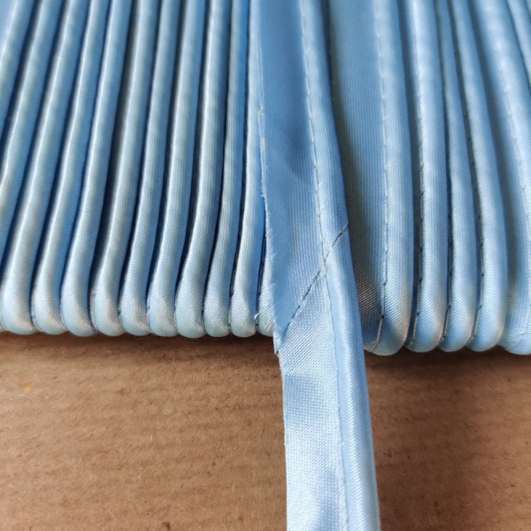 Passepoil satin bleu ciel - 12mm - vendu au mètre - P05 - Photo n°1