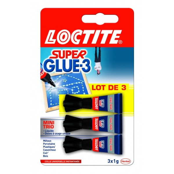 Lot De 3 Supers Glue-3 Liquides - Loctite - Photo n°1