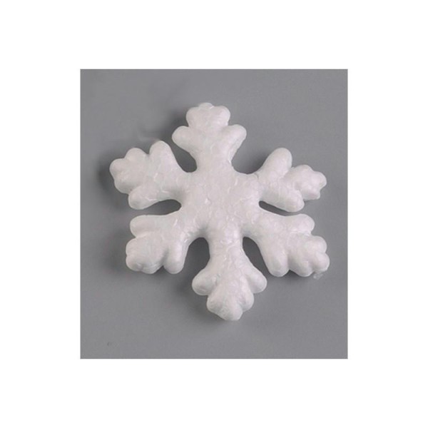 Flocon de neige en polystyrène, Diamètre 7 cm - Photo n°1