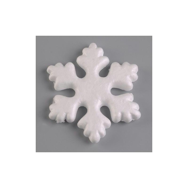 Flocon de neige, en polystyrène, Diamètre 14,5 cm - Photo n°1