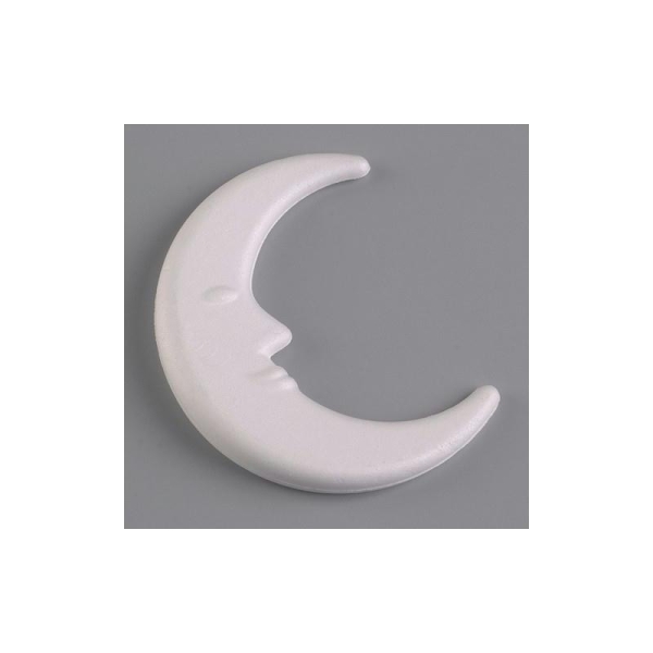 Petit croissant de lune en polystyrène, 15 cm, densité supérieure - Photo n°1