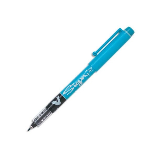 Stylo feutre V-Sign Pen pointe moyenne turquoise Pilot - Photo n°1