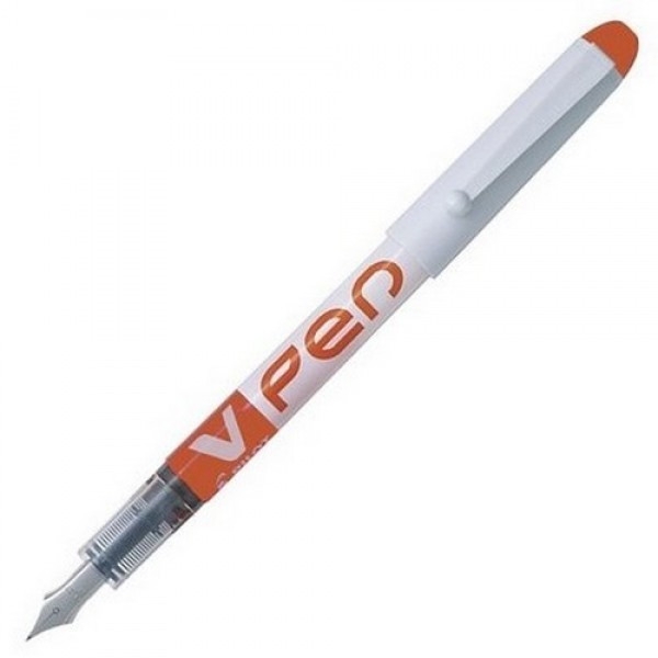 Stylo plume V-Pen effaçable pointe moyenne orange Pilot - Photo n°1
