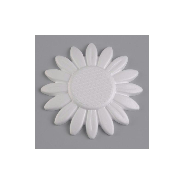 Fleur Tournesol en polystyrène diam. 15 cm - Photo n°1