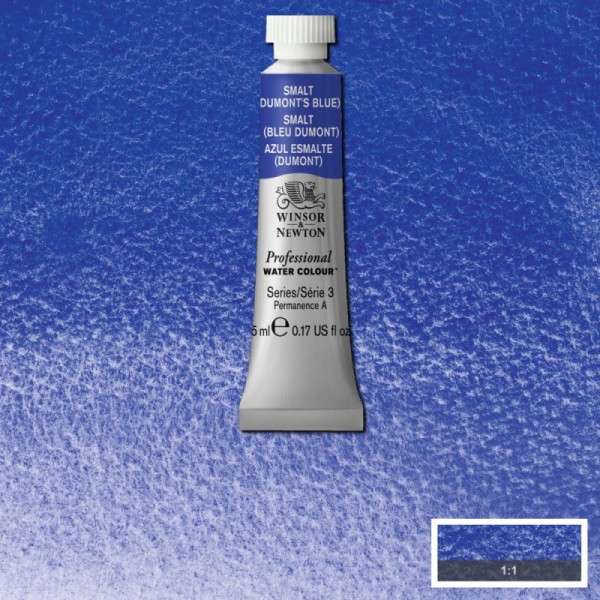 Aquarelle professionnelle extra-fine - 5ml - Smalt Bleu Dumont - Winsor et Newton - Photo n°1