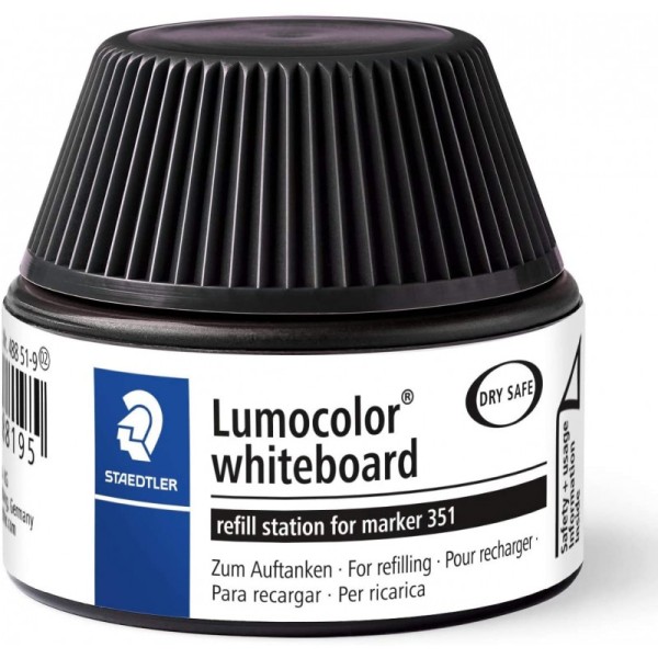 Flacon de recharge pour feutre effaçable à sec - Noir - Lumocolor - Staedtler - Photo n°1