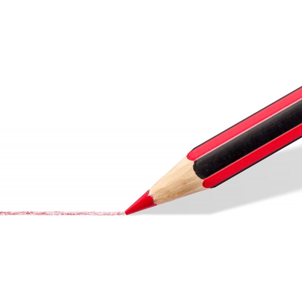 12 crayons de couleur - Gomme Mars Plastic - Crayon graphite HB - Noris Colour - Staedtler - Photo n°3