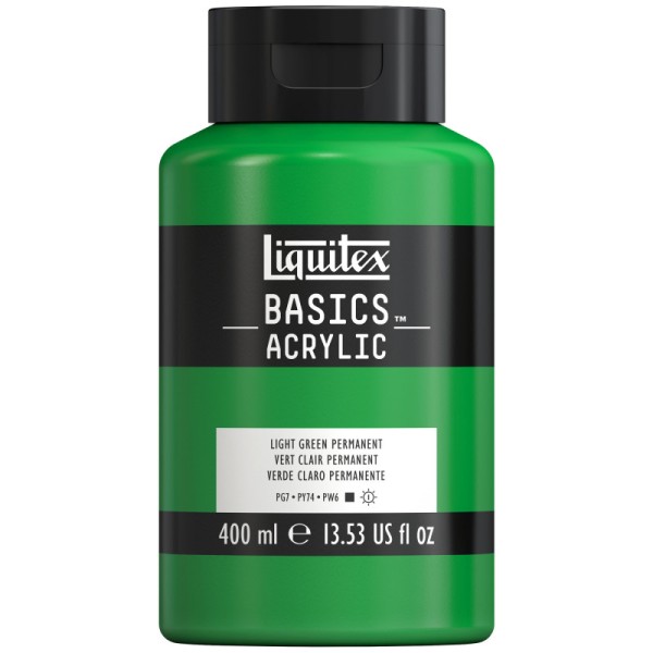 Peinture Acrylique en bidon - vert clair permanent - Liquitex Basics - Photo n°1