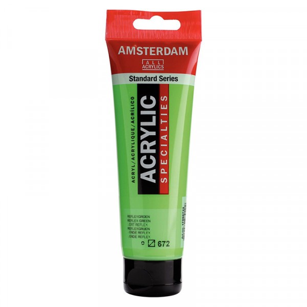 Peinture Acrylique en tube - vert reflex - 120ml - Amsterdam - Photo n°1