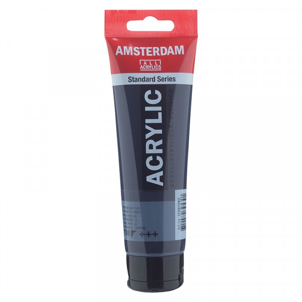 Peinture Acrylique en tube - gris payne - 120ml - Amsterdam - Photo n°1