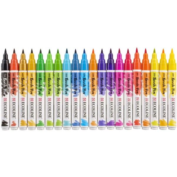 Sets de feutres aquarelle Ecoline Brush Pen
