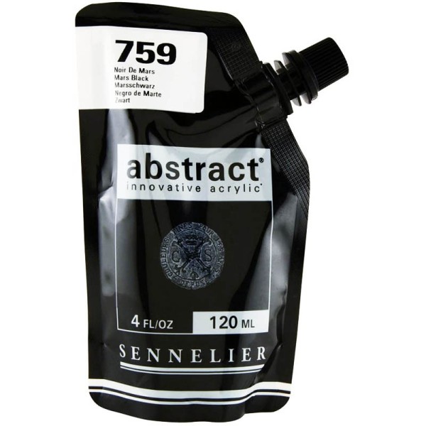 Peinture Acrylique en sachet - noir de mars - Sennelier - Photo n°1