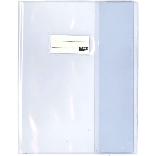Protège-cahier transparent en PVC Format 17x22 cm Épaisseur : 19/100ème Grain lisse - Photo n°1