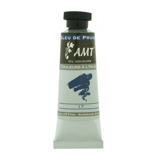Peinture à l'huile fine en tube bleu de prusse 45ml - Amt - Photo n°1