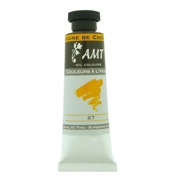 Peinture à l'huile fine en tube jaune de chrome 45ml - Amt - Photo n°1